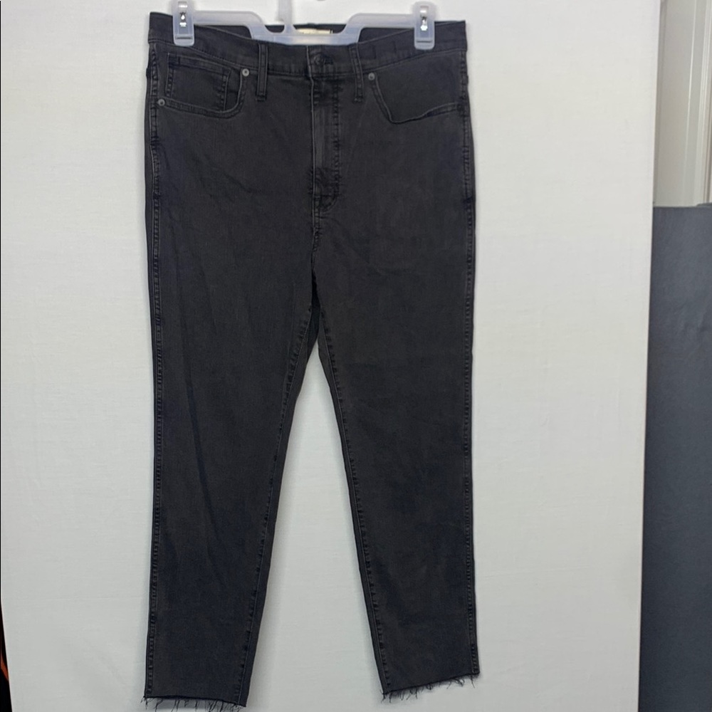 Madewell Black High-Rise Straight Jeans